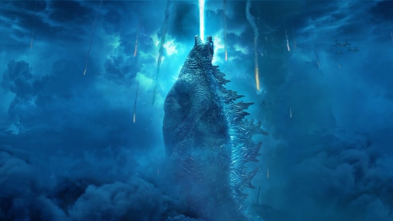 Hình Nền Quái Vật Kaiju Godzilla Thể Hiện Sức Mạnh.