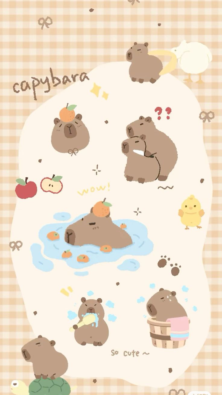 1725182014 917 99 Hinh Nen Capybara Cute 4K Sac Net Cho Dien