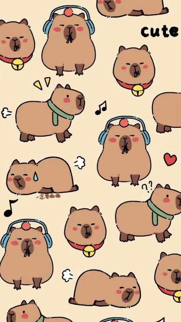 1725182015 383 99 Hinh Nen Capybara Cute 4K Sac Net Cho Dien